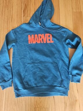 Marvel Teal Pullover with Red Logo Tag
